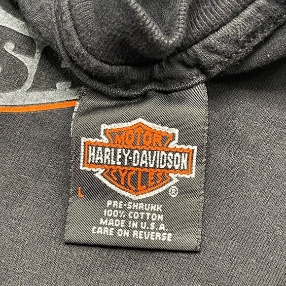 Vintage Harley Davidson TShirt Gainesville FL Large USA 1995 HD Black Eagle - Picture 6 of 10